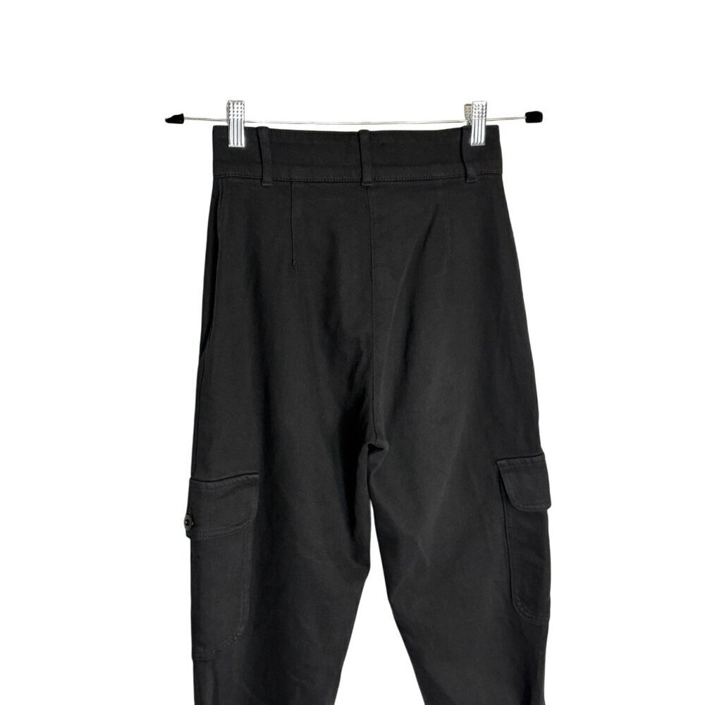 Aritzia Wilfred Free Modern Cargo Pants Black Tapered High Rise-sz 2 - Picture 10 of 11